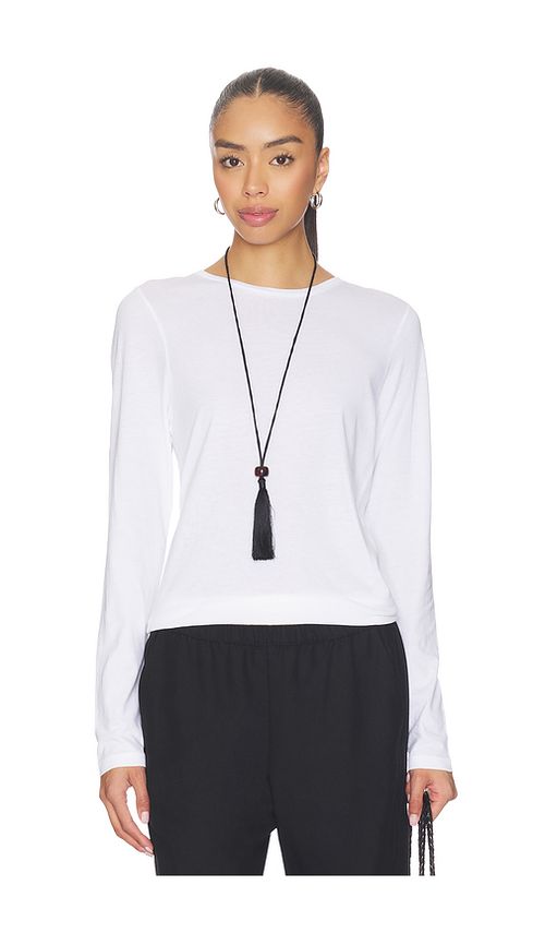 CLYQUE Philly Long Sleeve Tee in White. L also in M, S