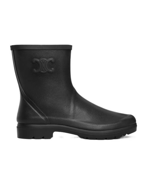 MID CELINE RAIN BOOTS in Natural Rubber
