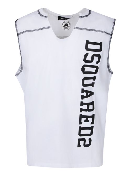Cool Fit White/green Tank Top