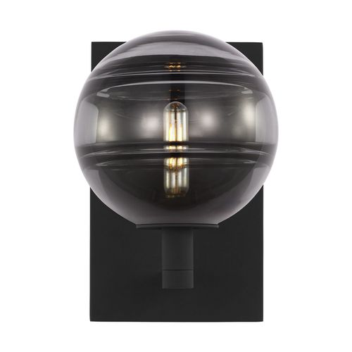 Nightshade Black LED Wall Sconce from the Sedona Collection