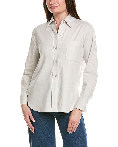 Easy Linen-Blend Shirt