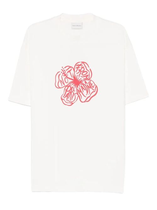 "Slogan Hibiscus" T-Shirt