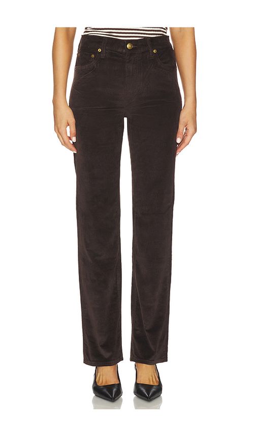 Rag & Bone GERADE HOSE HARLOW in Chocolate. Größe 30. Also , 25, 26