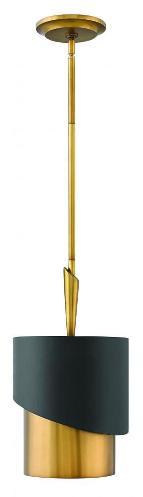 Heritage Brass LED Pendant from the Gigi Collection