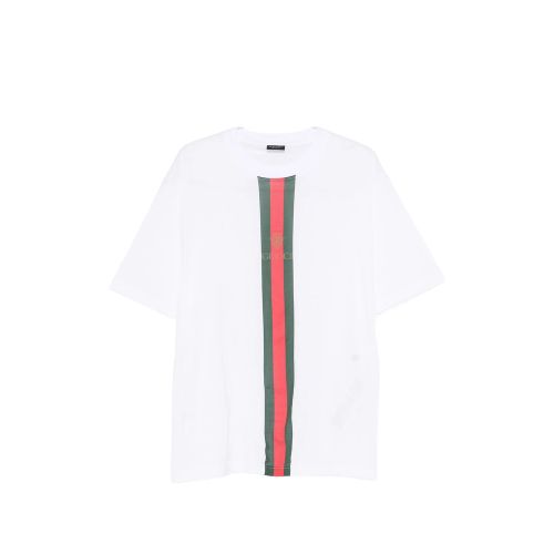 Web-stripe Logo-print T-shirt