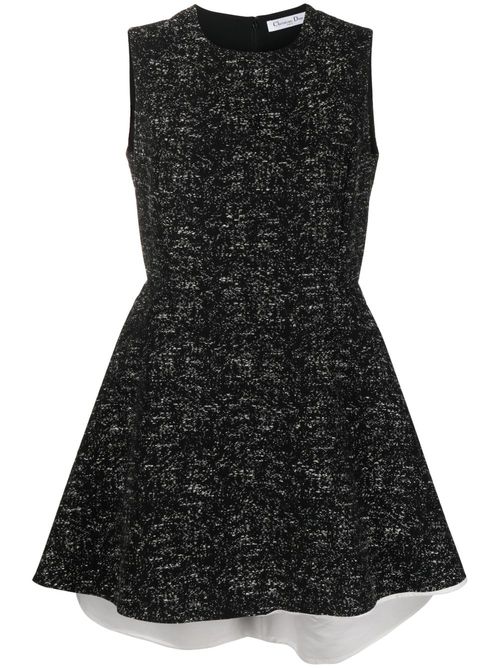 dioriviera flared mid length dress Ladivine J907 Elegantly Fitted Embellished Evening Gown with Sparkle and Flare Black / 10 main image 0