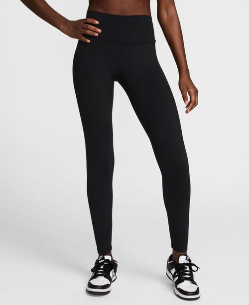 Women's Seamless Front High Waisted Leggings - Black