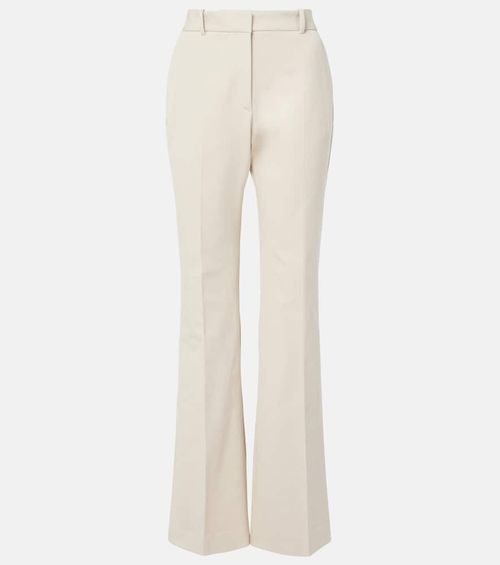 Tafira mid-rise gabardine flared pants