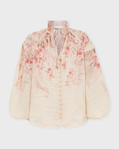 Zimmermann Blouse Illuminate Billow Multicolor 2