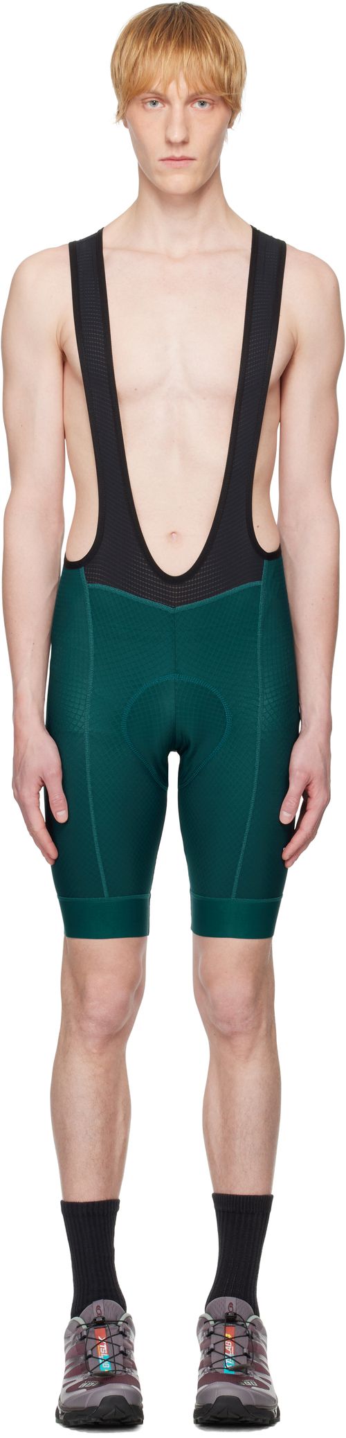 Pas Normal Studios Green 'Essential' Bib Shorts