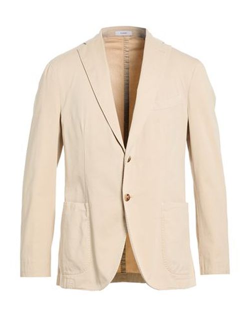 Man Blazer Beige Size 44 Cotton, Elastane