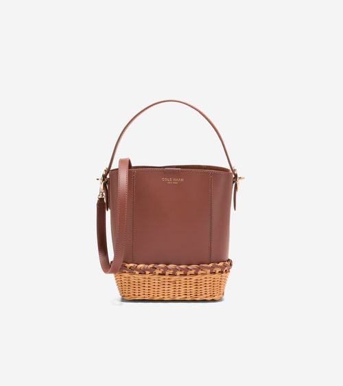 Women's Alexandria Small Bucket Crossbody Bag - Beige