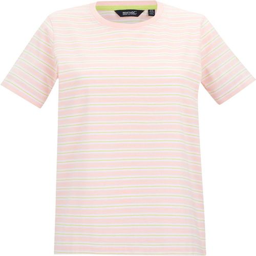 Regatta Womens/Ladies Bayletta Striped T-Shirt Pink Haze - Light Pink