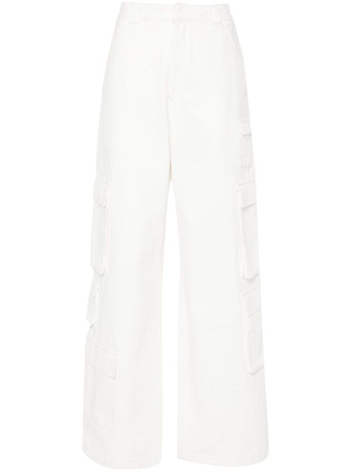 Roam high-rise wide-leg pants - White