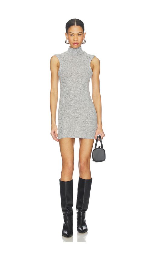 OW Collection Rue Mini Dress in Grey. M. Also in L, S