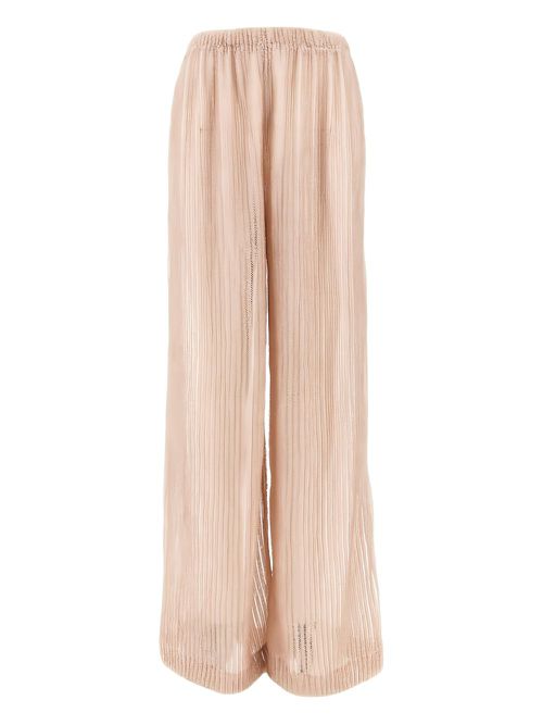 Emporio Armani wide-leg lurex trousers - Pink