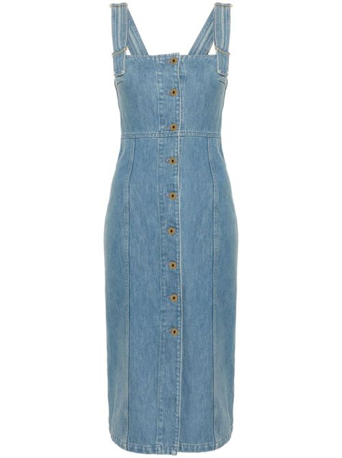 Denim midi dress - Blue
