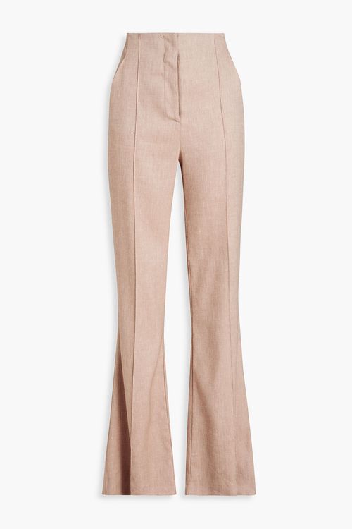 Komi linen-blend flared pants