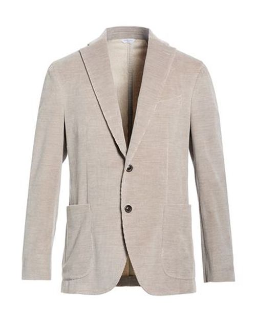 Man Blazer Beige Size 40 Cotton, Virgin Wool, Elastane