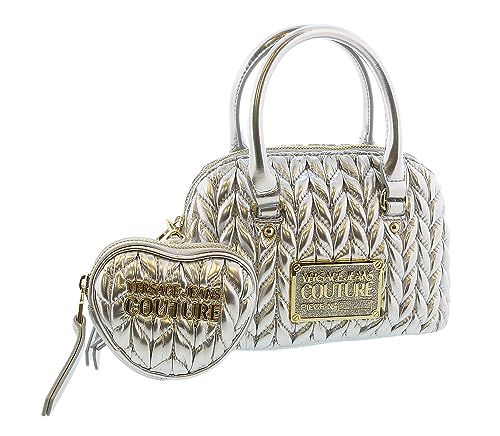Versace Jeans Couture Argento Medium Quilted Bugatti Bag for womens