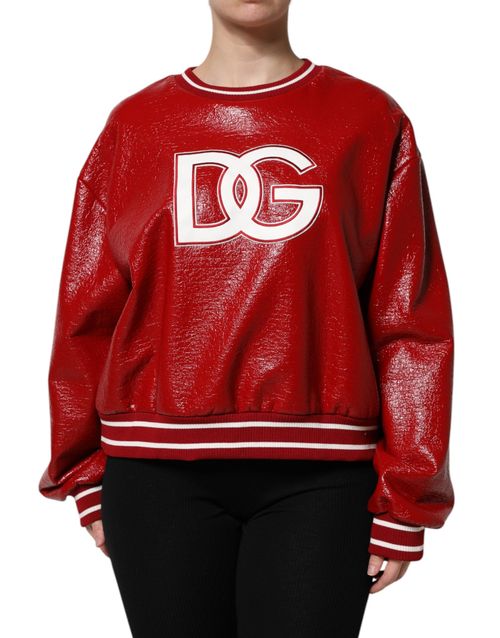 Logo-Embroidered Wool-Nylon Sweater — Red
