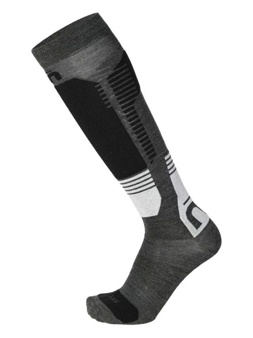 Panelled knee-high socks - Grey