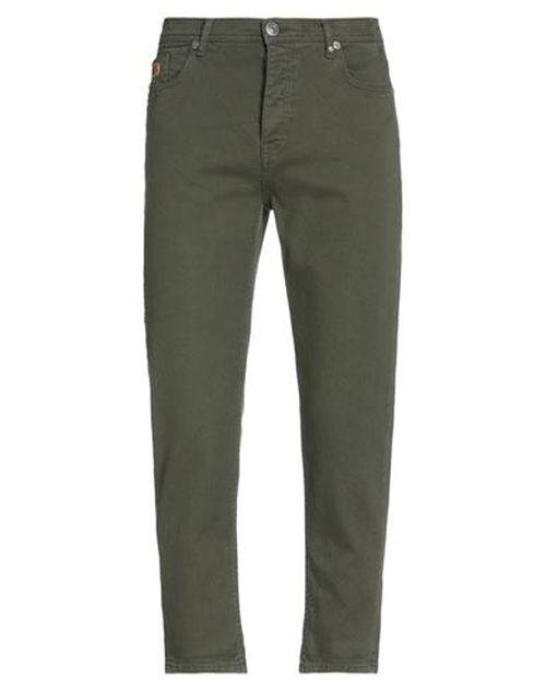 Bl.11 Block Eleven Man Pants Military green Size 34 Cotton, Elastane