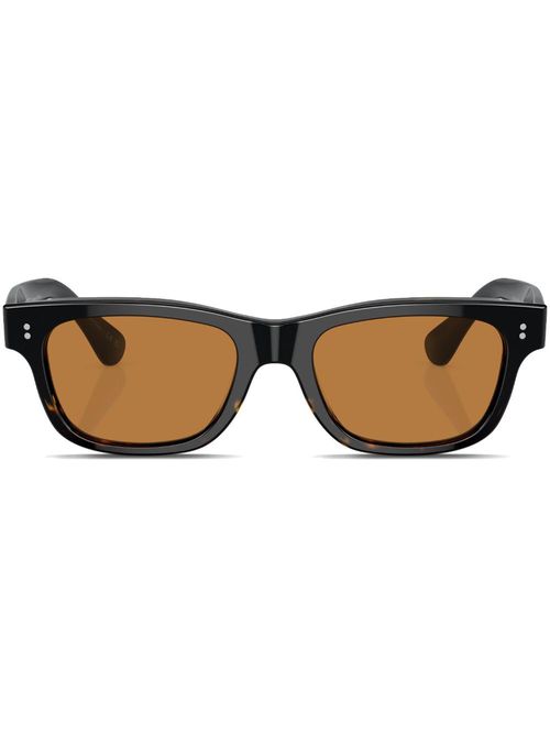 Rosson rectangular-frame sunglasses - Black