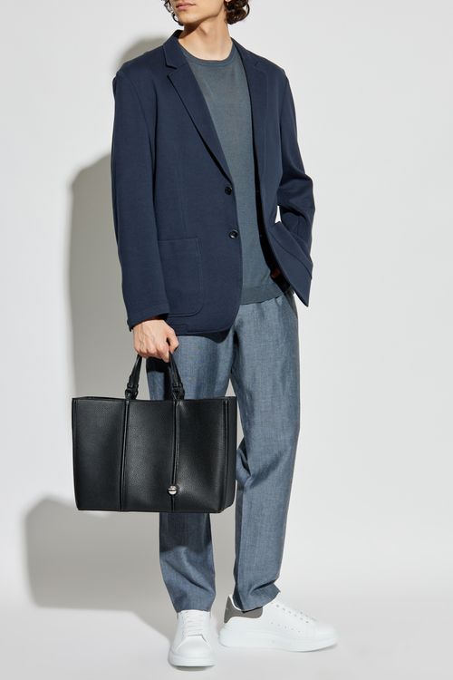 Rag & Bone  Blazer With Open Lapels, Men's, Navy Blue