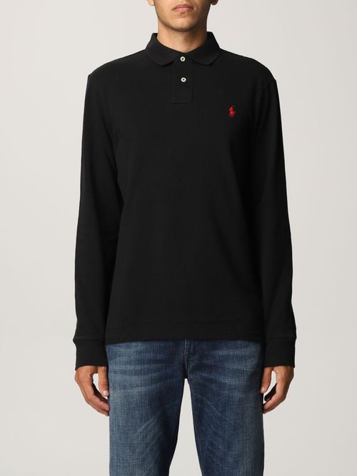 Logo-embroidered polo shirt