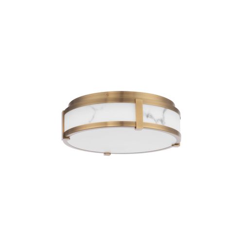 Aged Brass LED Flush Mount from the Constantine Collection