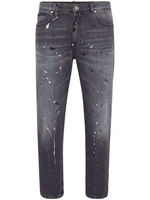 Detroit mid-rise straight-leg jeans - Grey