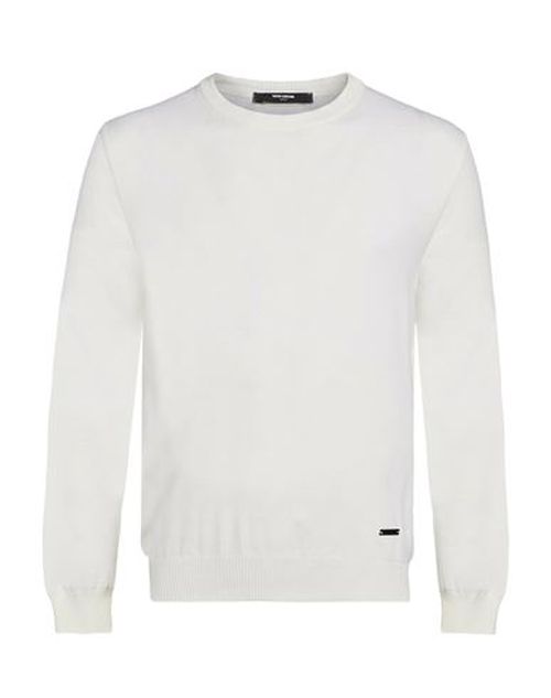 Man Sweater Cream Size L Acrylic, Merino Wool, Elastane
