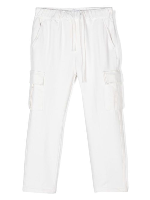 Drawstring cargo pants - White