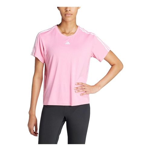 (WMNS) AEROREADY Train Essentials 3-Stripes T-shirt Asia Sizing 'Bliss Pink'