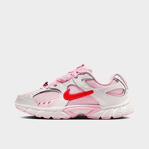 Girls Big Kids V5 RNR Casual Shoes in Summit White/Pink Foam/Playful Pink