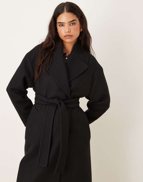 Tailored tie waist coat in black