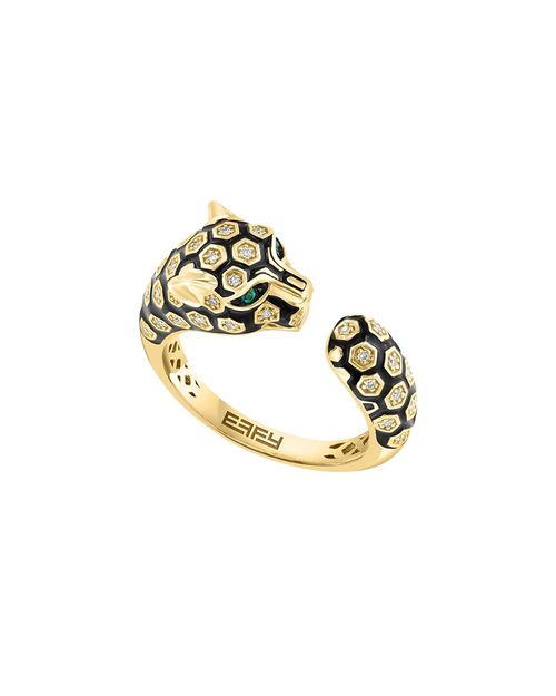 14K 0.15 ct. tw. Diamond & Emerald Ring