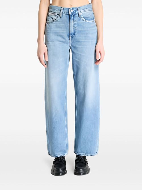 Calvin Klein Jeans logo-tag jeans - Blue