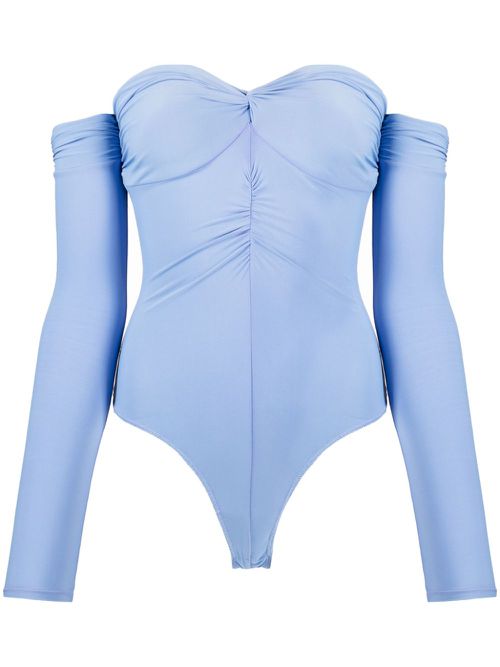 Ruched bodysuit - Blue