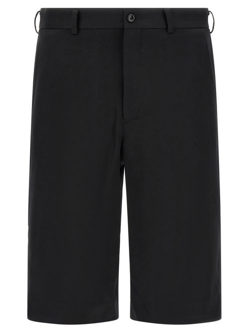 Black Zip Bermuda Shorts