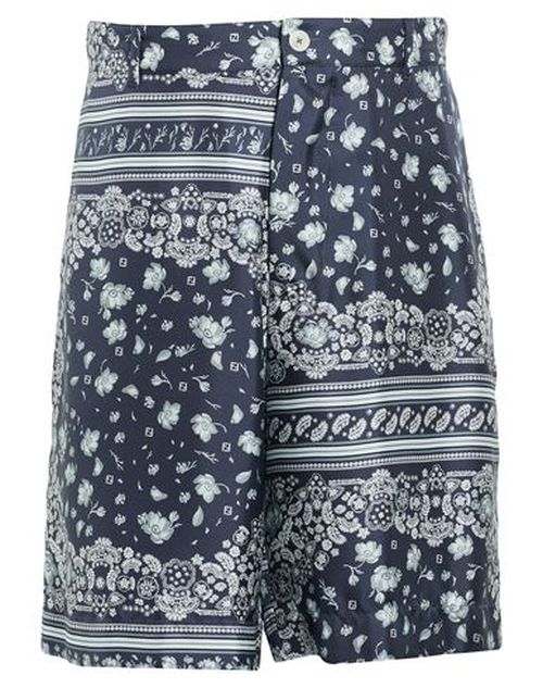 Man Shorts & Bermuda Shorts Blue Size 30 Silk