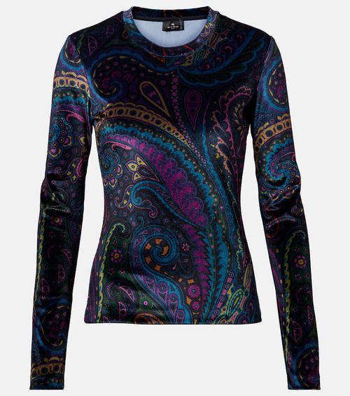 Paisley jersey top