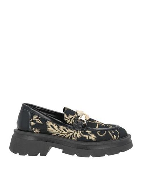 Woman Loafers Black Size 10 Textile fibers