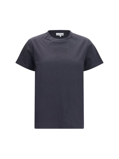 Crewneck Cotton T-Shirt — Black