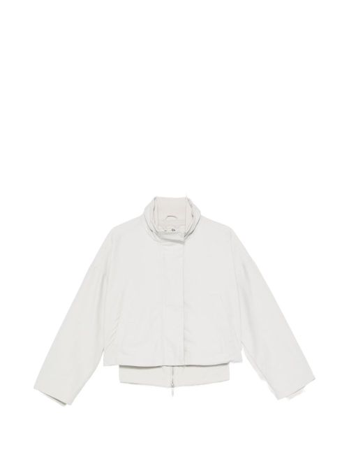 Cotton Blend Blouson Jacket — Off-white