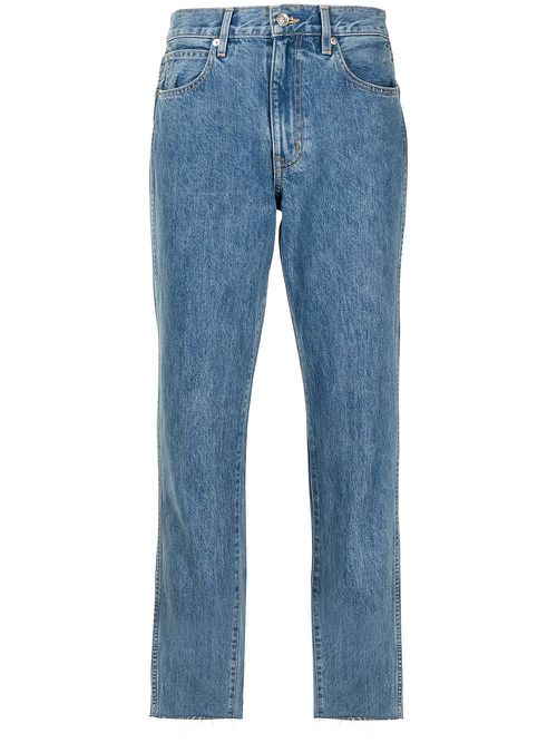 Hero high-rise straight-leg jeans - Blue
