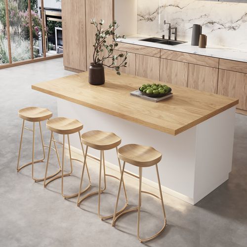 72" Kitchen lsland Wood Storage Kitchen Cabinet with Light Japandi White