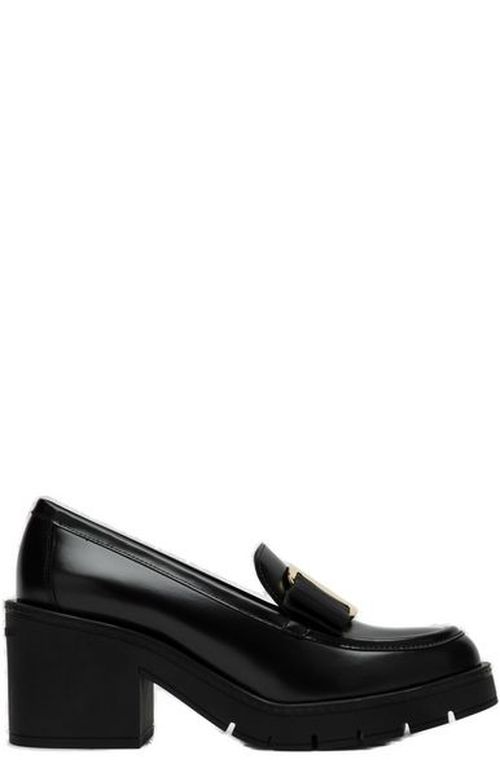 Ferragamo☆関税込☆チャンキー VARA ボウ ブラック ローファー Ferragamo☆関税込☆チャンキー VARA ボウ ブラック ローファー