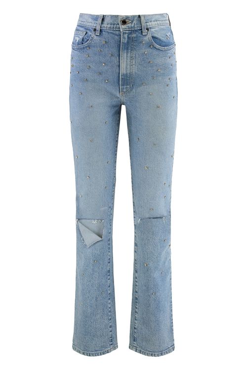 Studded Distressed Jeans
